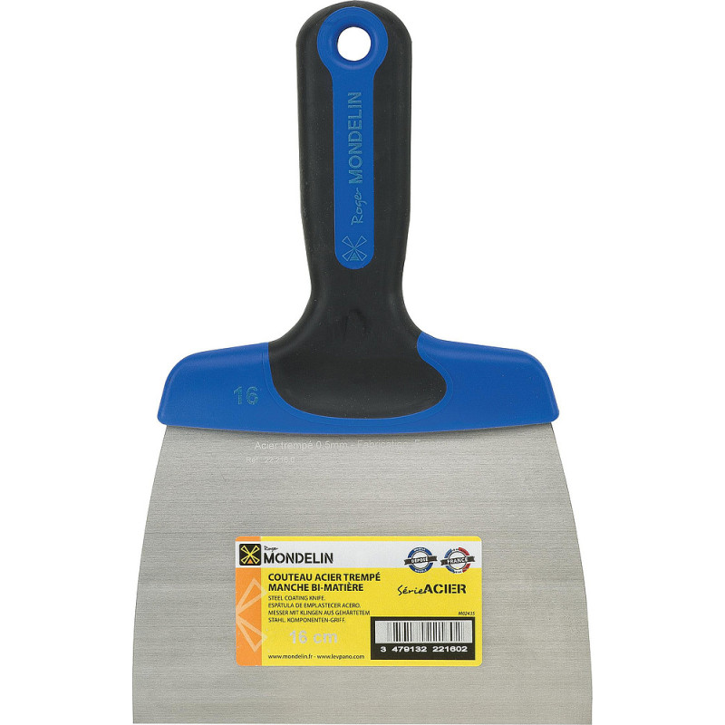 COUTEAU A ENDUIRE LAME ACIER 0.5MM EPAISSEUR 20CM