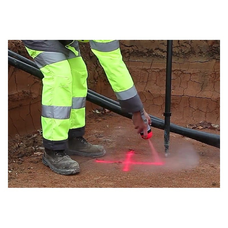 Traceur de chantier acrylique FLUO TP multi supports provisoire fluorescent orange fluo 500 mL