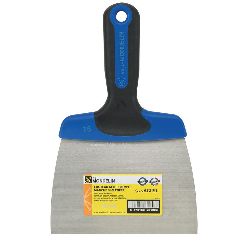 COUTEAU A ENDUIRE LAME ACIER 0.5MM EPAISSEUR 16CM