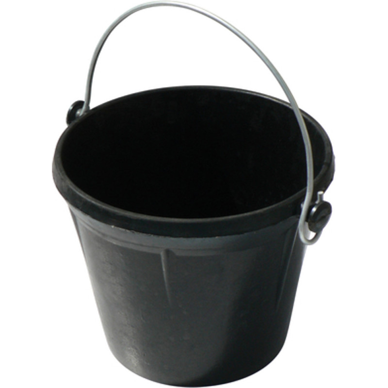 SEAU CAOUTCHOUC ARME 12 LITRES OREILLES EXTERIEURES