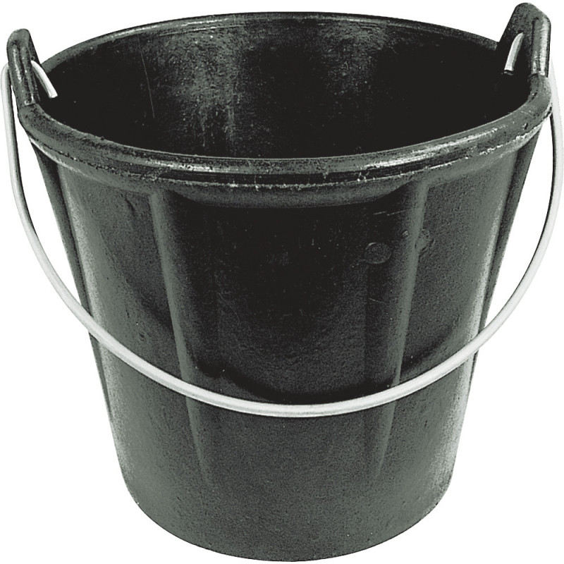 SEAU CAOUTCHOUC ARME 12 LITRES OREILLES EXTERIEURES