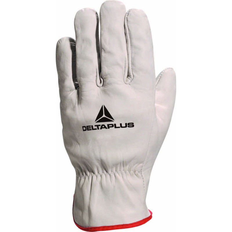 GANTS CUIR PLEINE FLEUR BOVIN GRIS FBN49 T10