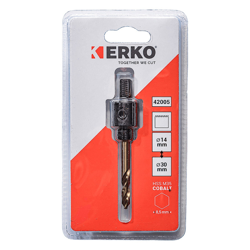 ARBRE ERKO 42005 POUR TREPANS 14 A 30MM