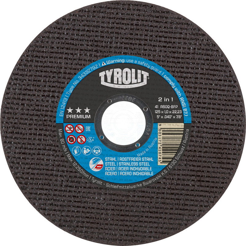 Disque à tronçonner 41F 230x3x22.23 A30Q-BFXA