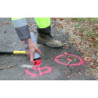 Traceur de chantier acrylique FLUO TP multi supports provisoire fluorescent vert fluo 500 mL