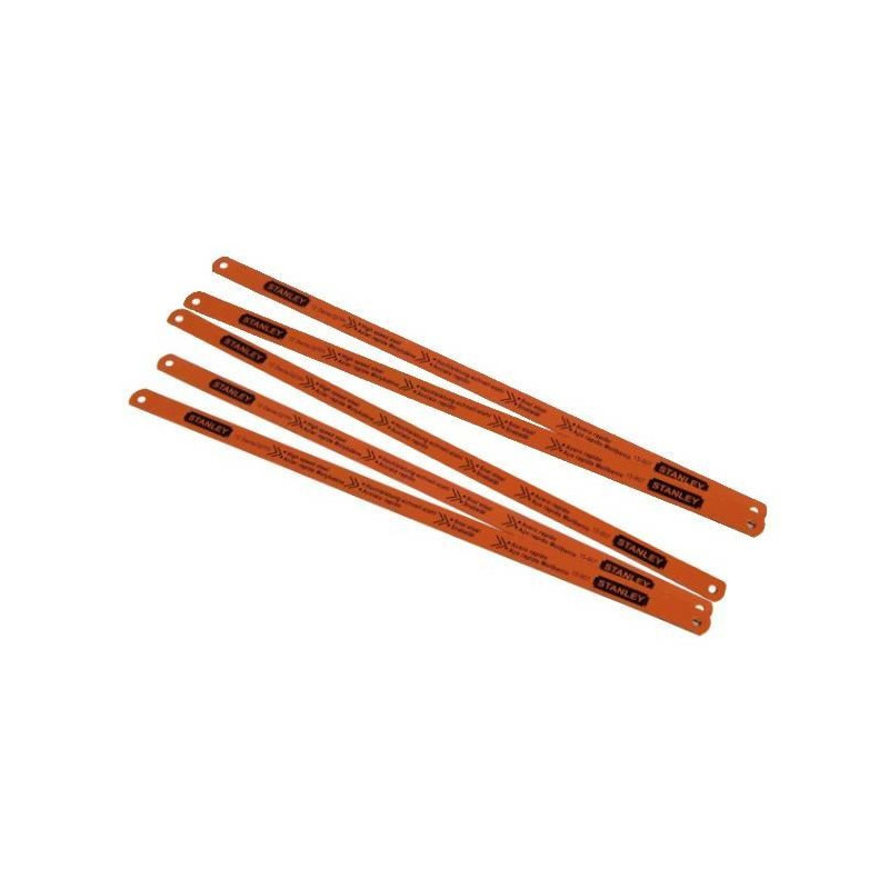 LAME DE SCIE A METAUX - CARTE 5 LAMES RUBIS HSS MOLY 8-10-12 DENTS