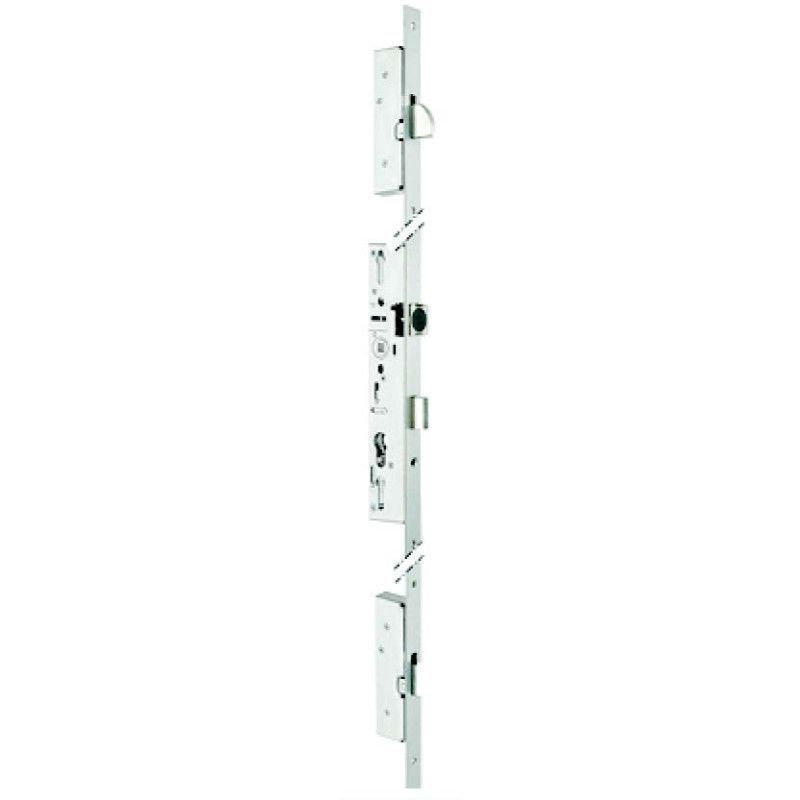 SERRURE POUR MENUISERIE METAL 3 POINTS SANS CYLINDRE U7 92-36-21 AVEC GACHE