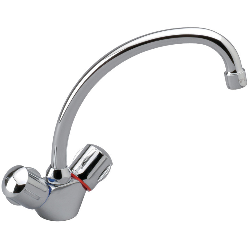 Mélangeur évier monotrou NF ULYSSE C chrome