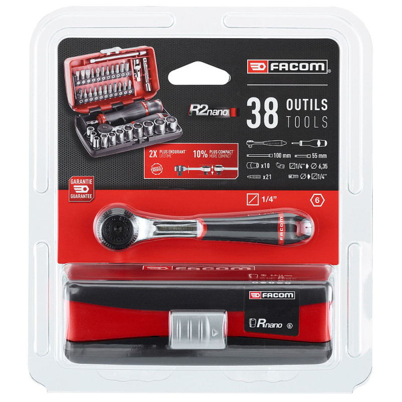 Coffre Nano cliquet 1-4'' ultra compact