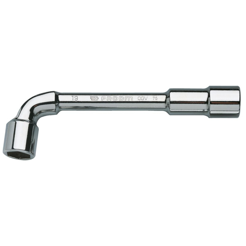 Clé à pipe 6x6 pans série 75 débouchée forgée 7 mm - profil OGV® - FACOM 75.7