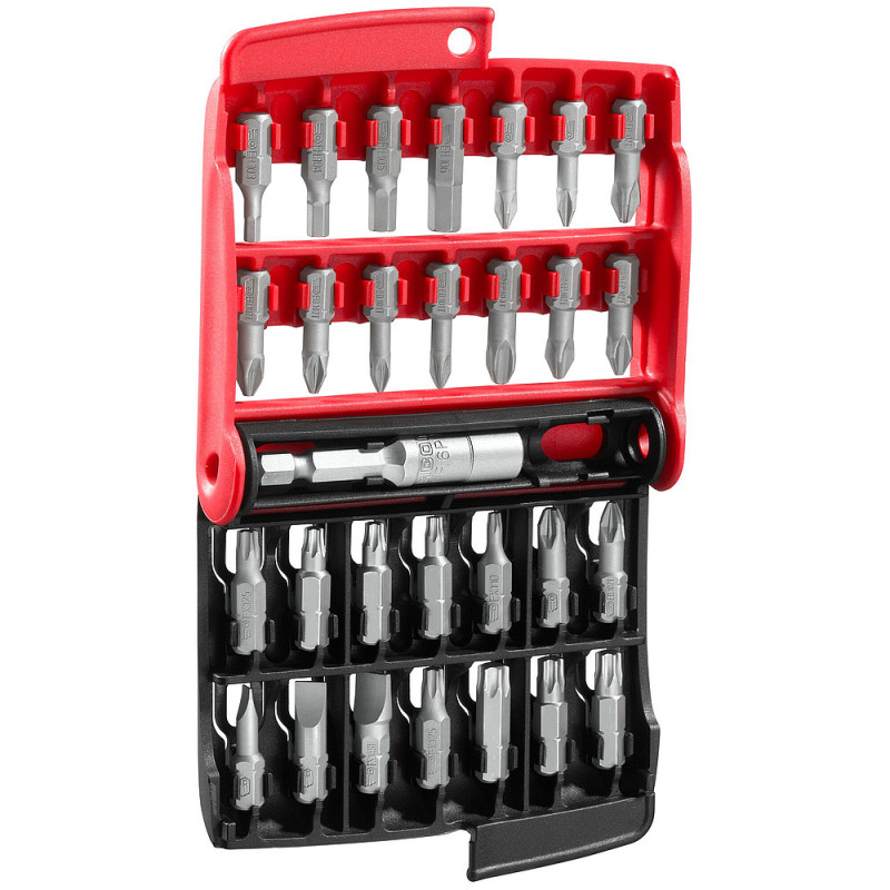 Jeu mixte de 28 embouts série 1 High Perf' 1-4" - série 1 + porte-embouts