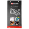 Jeu de 9 clés à pipe 8 à 19 - débouchées 6 pans métriques OGV® - FACOM 75.J9PB