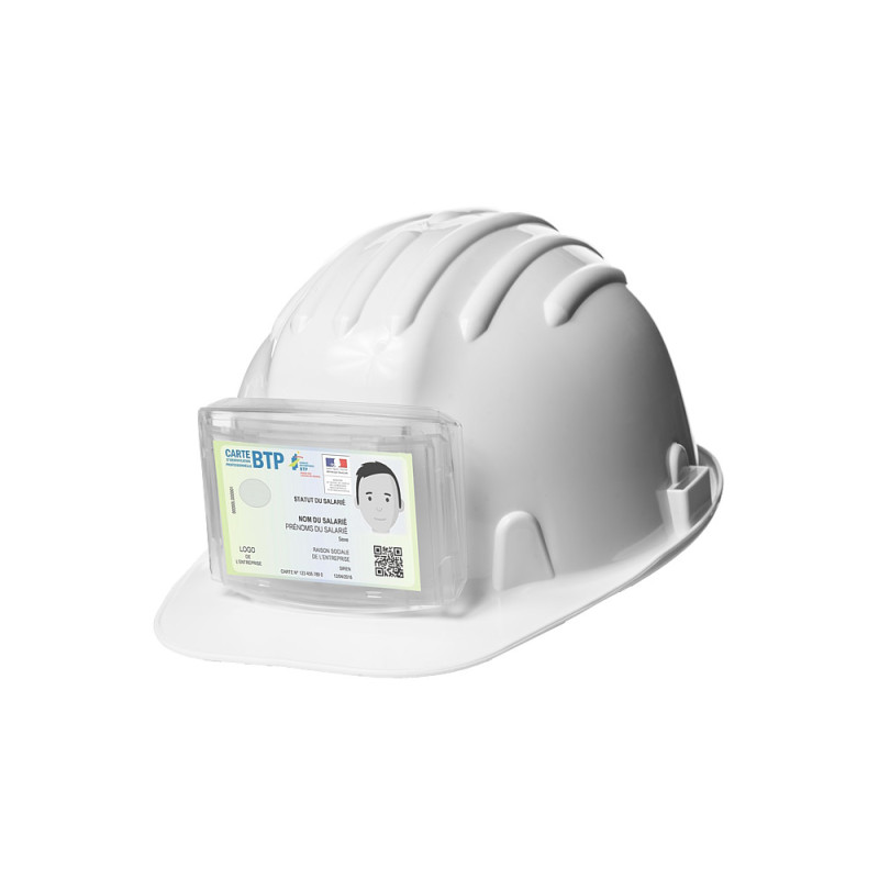 PORTE BADGE POUR CASQUES DE SECURITE