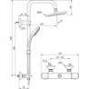 Colonne de douche thermostatique OLYOS