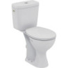 Pack WC surélevé 70 x 38.5 cm NF NOE en porcelaine vitrifiée blanc
