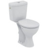 Pack WC surélevé 70 x 38.5 cm NF NOE en porcelaine vitrifiée blanc