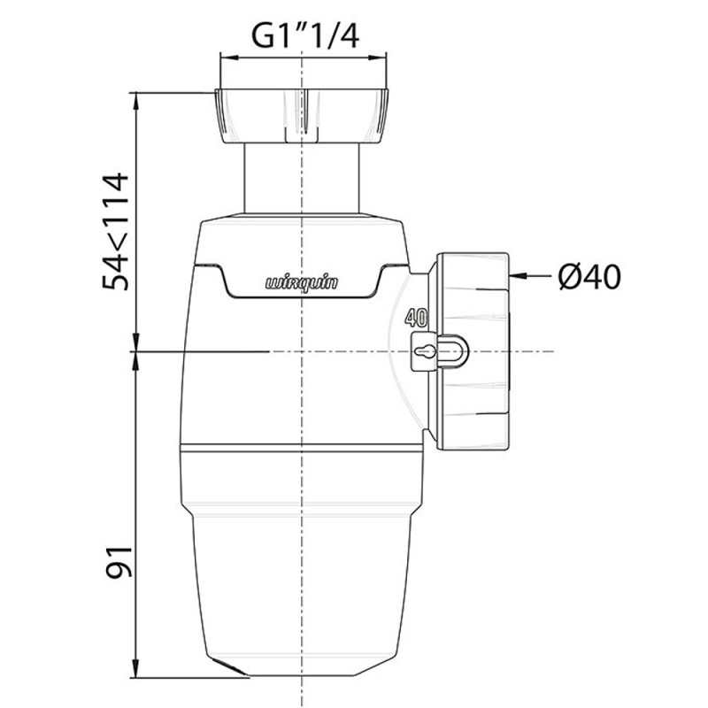 SIPHON NEO LAVABO D40