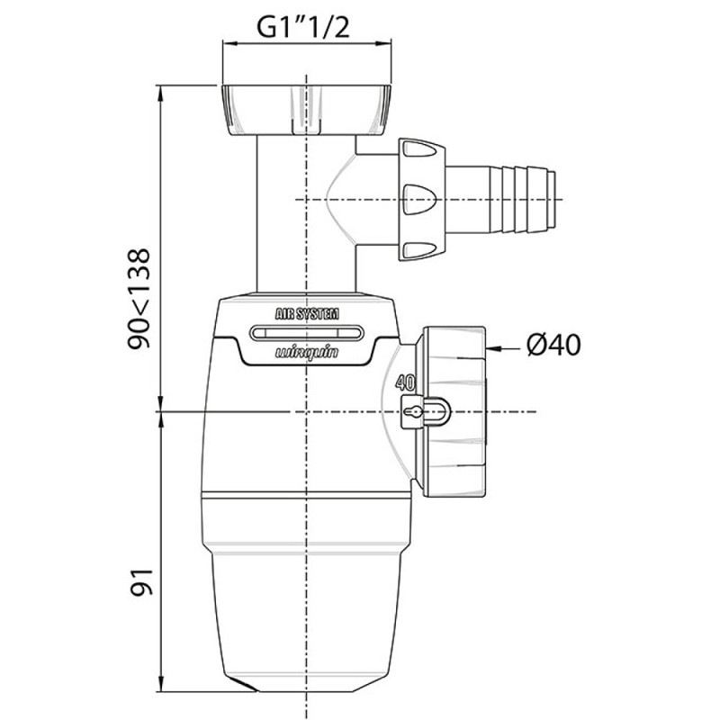 SIPHON NEO AIR EVIER D40