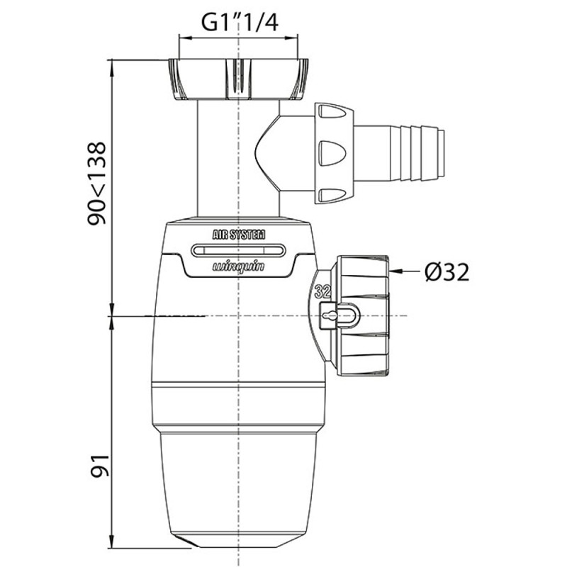 SIPHON NEO AIR LAVABO D32