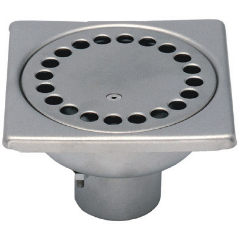 SIPHON 10X10 A VIS INOX SORTIE VERTICALE 40 MM - 1040V