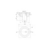 SIPHON 10X10 A VIS INOX SORTIE VERTICALE 40 MM - 1040V
