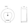 Distributeur de papier toilette WC pour bobine 200M blanc