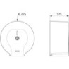 Distributeur de papier toilette WC pour bobine 200M blanc