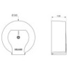 Distributeur de papier toilette WC pour bobine 400M