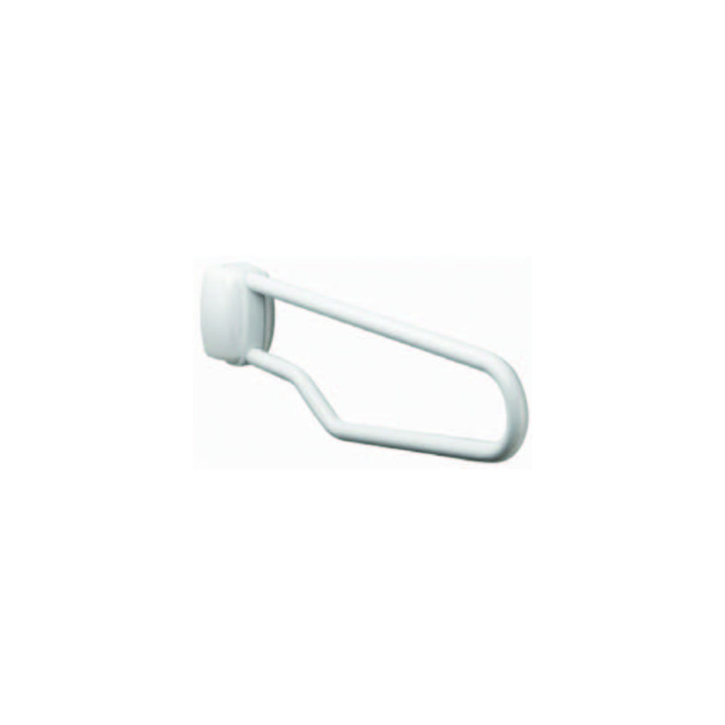 Barre relevable 750 mm. tube acier blanc Ø 30 mm. fixations invisibles