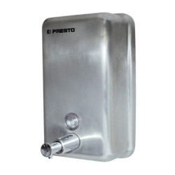 Distributeur de savon mural mécanique. inox brossé - 70632