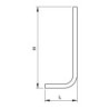 Tube de chasse coudé 28mm. 520x200mm en PVC pour Presto 1000-P1000 XL - 47870