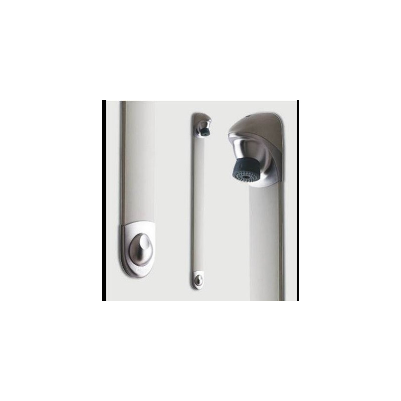 Douche temporisée avec robinet d'arrêt droit DL 400 SE gris -27400
