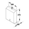 Distributeur de papier essuie main plat inox - 60559