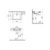 LAVABO PMR CONFORMA 60 CM + TROP-PLEIN - 5289B003-0001