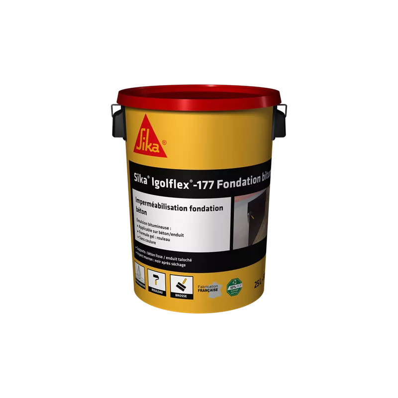 Sika igolflex-177 fondation bitume - seau de 25 kg