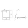Cascade receveur 90X90 cm ANTIGLISS - 5762L203M0578