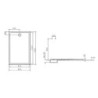 Cascade receveur 140X90 cm ANTIGLISS - 5766L203M0695