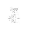 Mitigeur thermostatique bain-douche -  Aquaheat RS3 - chromé - A47157EKM