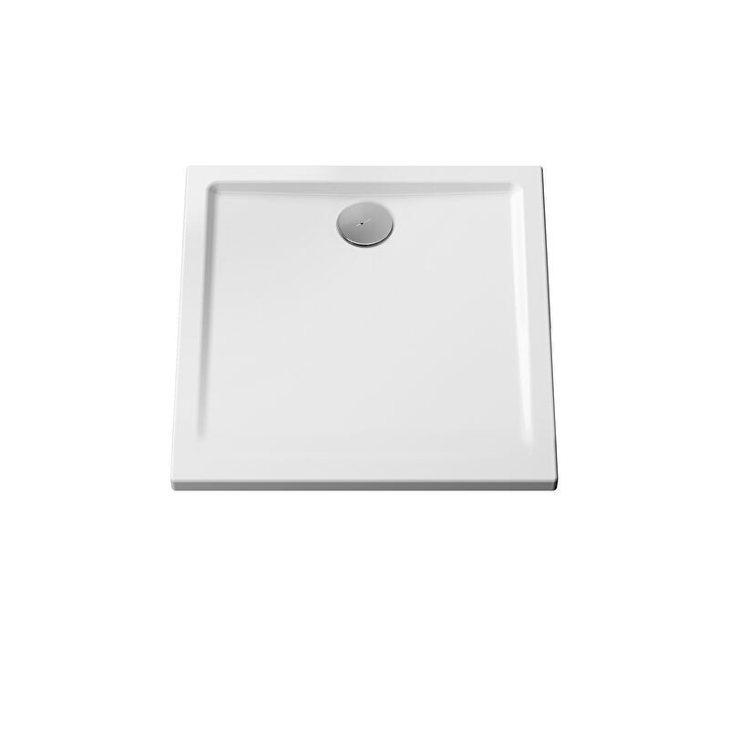 Cascade receveur en céramique 90 cm carré blanc - 5762L003M0578