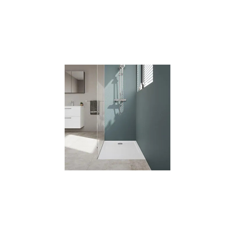 Cascade receveur en céramique 100x80cm blanc - 5763L003M0695