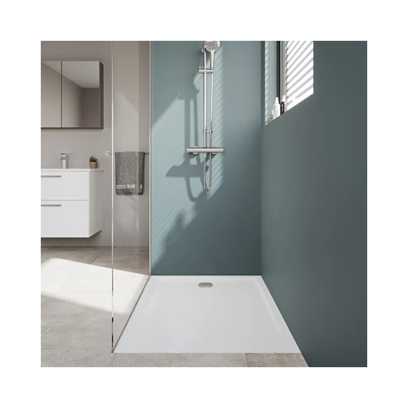 Cascade receveur en céramique 120x90 cm blanc - 5765L003M0695