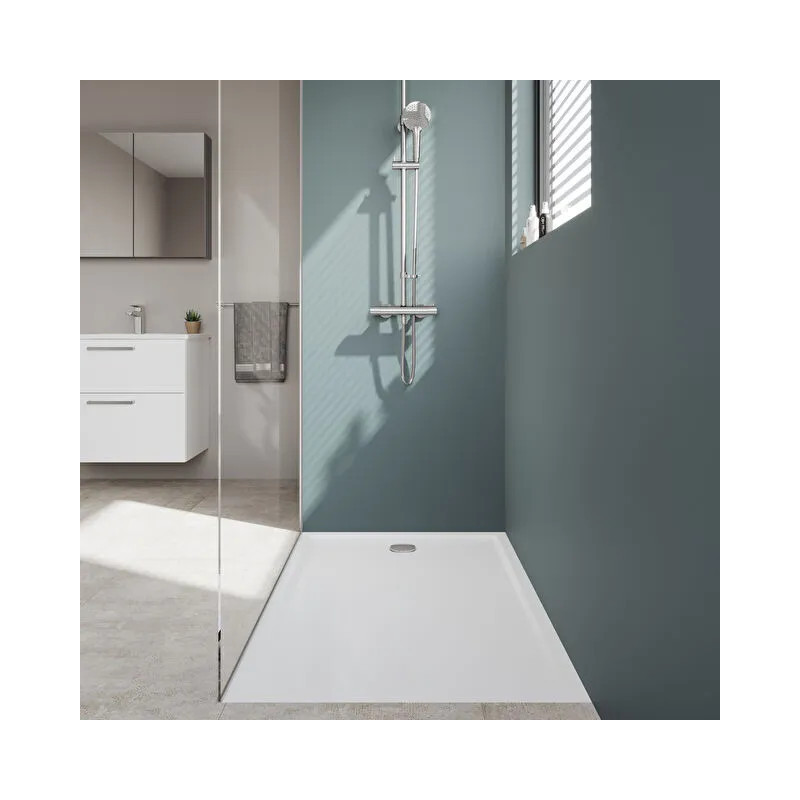 Cascade receveur en céramique 140x90 cm blanc - 5766L003M0695