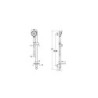  Set de douche - douchette avec 3 jets - Master Slot - A45691EXP