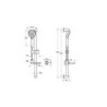 Set de douche - douchette avec 1 jet - Master Slot - A45693EXP