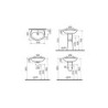  Lavabo 55 cm - Normus - 5087L003-1029