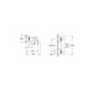 Mitigeur de douche C2  chromé- Flow Round - A42930EKF
