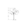 Mitigeur bain-douche mono trou C2 chromé - Flow Round - A43065EKF