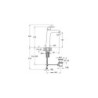 Mitigeur lavabo XL CH3  - Flow Round - chromé - A42928ENGXP