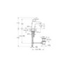 Mitigeur lavabo CH3 - 45° - Flow Round - chromé - A42929ENGXPM
