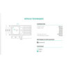 EVIER INOX 100X50 cm - 